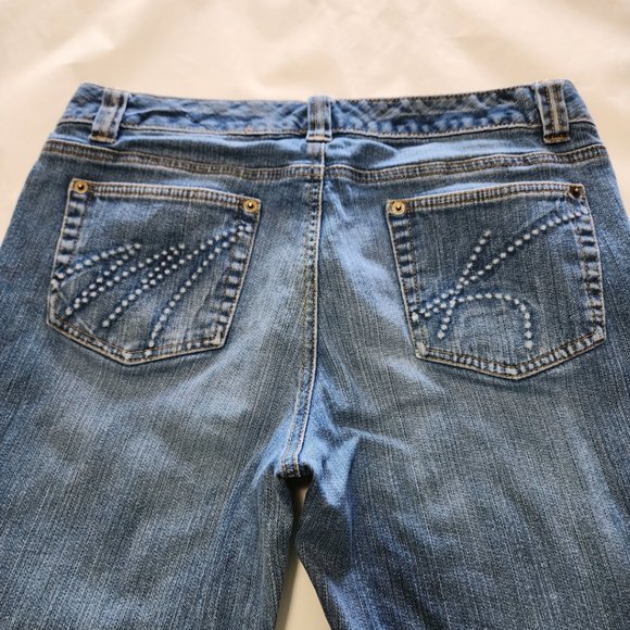 Michael Michael Kors Light Wash Mid Rise Bootcut Jeans - Picture 2 of 6